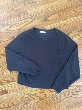 Madewell Black Long Sleeve Pocket Tee